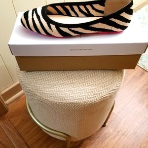 Animal Print Striped Flats